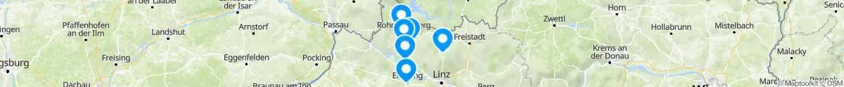 Kartenansicht für Apotheken-Notdienste in der Nähe von Rohrbach-Berg (Rohrbach, Oberösterreich)